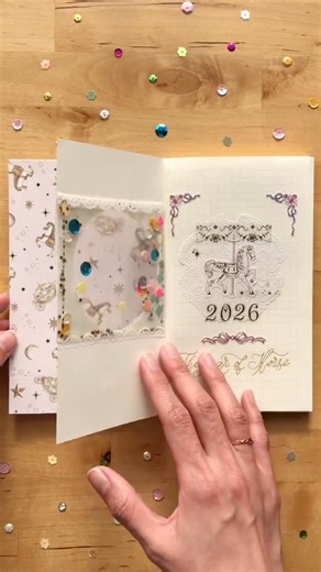 🎠 2026年バレットジャーナルのセットアップ｜2026 Bullet Journal Setup #100均 #手帳デコ #コラージュ #creativejournaling #shorts