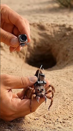 Real POV: Riding a Camel Spider Into Its Colony 🕷️#wildlife