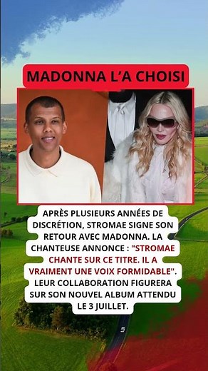 Stromae fait son grand retour avec Madonna !