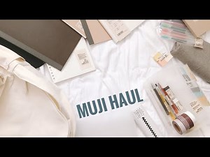 🍂 a huge muji haul / what's in my backpack, back to school haul