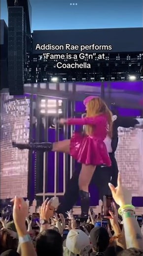 Addison Rae performs “Fame is a Gun”