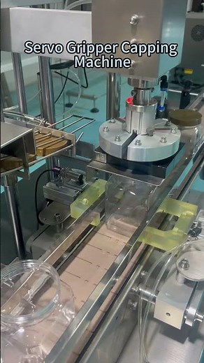 Servo Gripper Capping Machine | Precision Torque Control Process #cappingmachine #capping