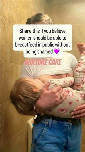 Breastfeeding in Public Is Normal 🤱💜 #babycare #breastfeeding #momlife