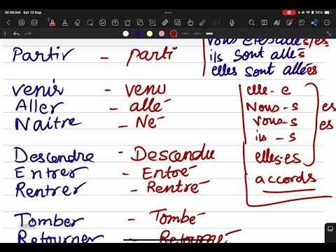 Passé composé with être verb