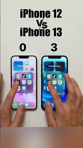 iPhone 12 vs iPhone 13 Speed Test! YouTube #shorts