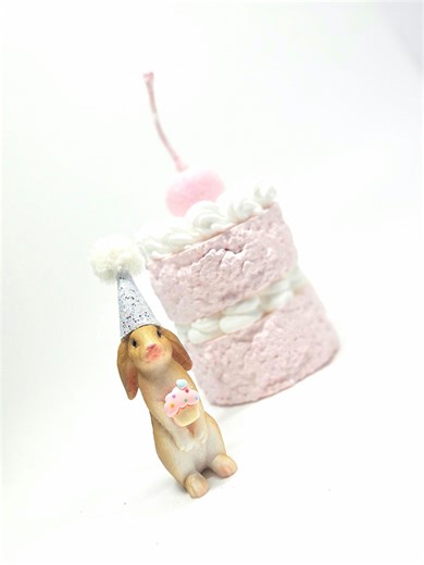 Bunny Custom Cake Topper | Mini Party Hat | Rabbit Party Decoration | Easter - Etsy