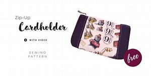 Zip-Up Cardholder sewing pattern (FREE with video) - Sew Modern Bags