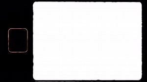 Authentic Super 8 Film Frame with Sprocket Hole and Film Edge Flare