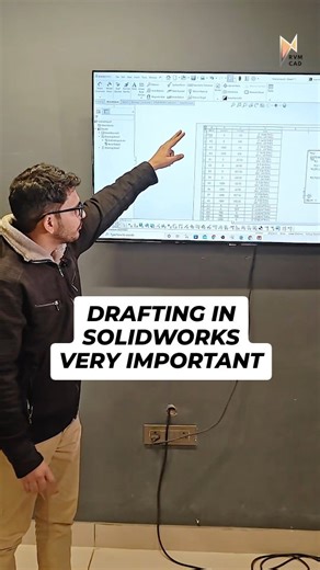Akshit Makhija on Instagram: "Drafting sirf lines aur dimensions banana nahi hota — drafting is how your design speaks to manufacturing. CAD software mein design banana ek step hai, but SOLIDWORKS Drafting module mein usse properly present karna is what actually takes it to production. Agar drafting clear hai, standards follow ho rahe hain, views, tolerances aur dimensions sahi hain — to shop floor ko design samajhne mein zero confusion hota hai. Aur agar drafting weak hai, to chahe model kitna 