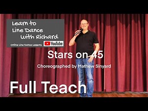 BEGINNER LINE DANCE LESSON 148 - Stars on 45 - Part 1 - Full Teach