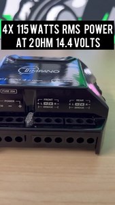 Timpano 4 Channel Amplifier Car Audio 4 x 125 Watts 2 Ohm, TPT-500.4 2 Ohm Small Mini Stereo Amp 12 Volts Full Range Class D - Bridgeable Car Amplifier