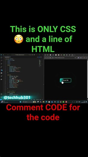 Pure CSS Glow Button #shorts