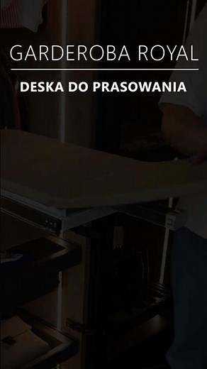 Garderoba Royal- deska do prasowania