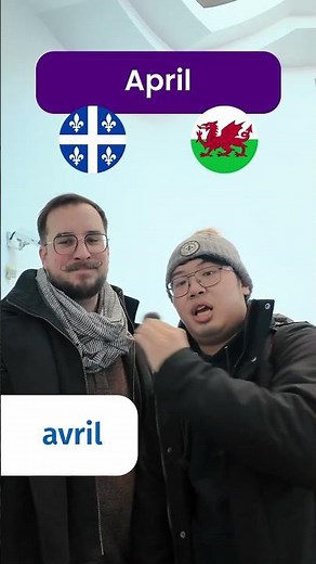 Shared names of months in Welsh and French ⚜️