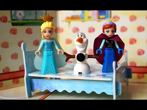 Frozen Lego Jumping on the Bed | Stop Motion Five Little Elsa & Anna Nursery Rhymes Song Children