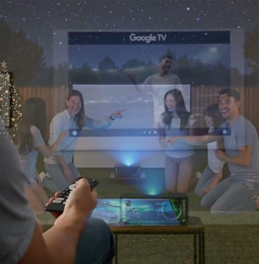 1500 ANSI 4K Google TV Smart Projector Review | Home Theater Setup with WiFi & Bluetooth