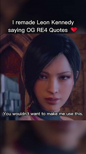 Leon Kennedy saying Original RE4 Quotes ❤