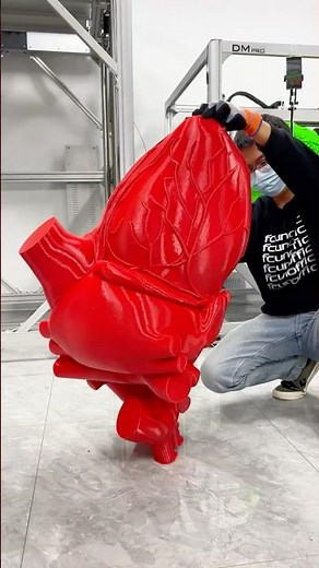 This 3D printed large-sized heart sculpture is a perfect classroom teaching aid!❤️ #3dprinting