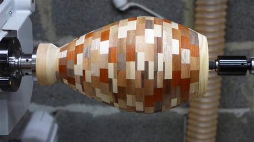 Turning scrap wood into a stunning segmented vase
