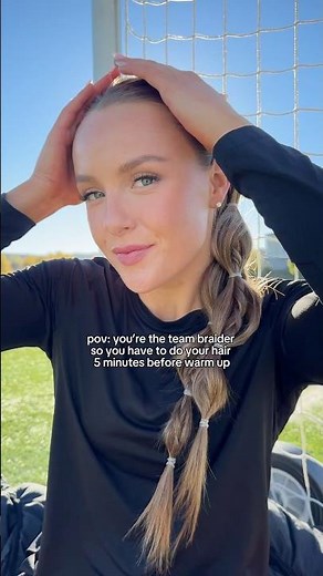 Try this hairstyle for your next soccer game! #soccer #soccergirl #hairstyle