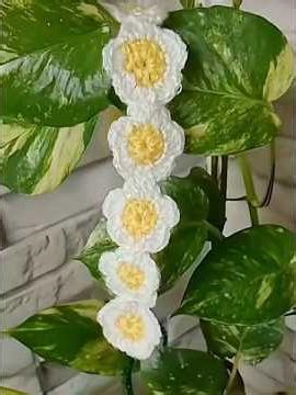 crocket flower hairband/crochet 🧶/#crochet #flowers #diy #trending #yt #viral #shorts