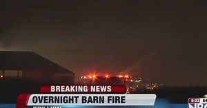 Crews fight overnight barn fire near Brillion