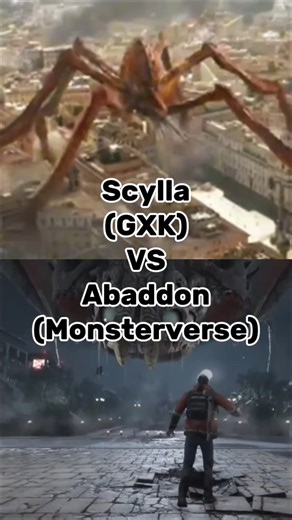 Scylla (GXK) VS Abaddon (Monsterverse) #godzillaxkongthenewempire #monsterverse