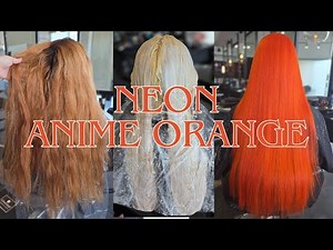 Neon Hair Transformation | Copper to Anime Orange in One Appointment