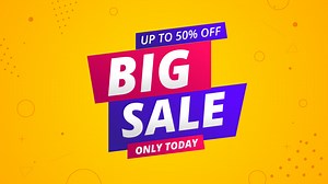 Free stock video - Motion graphic of abstract sales promotion banner