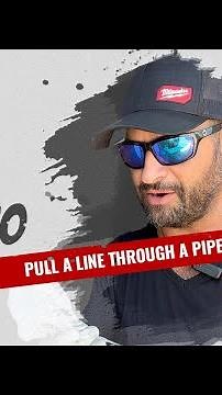 How to pull string through a pipe like a pro. #diy #howtofix #cable