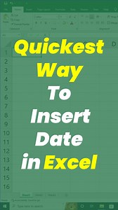 76K views · 890 reactions | Quickest Way to Insert Date in Excel ⏰ |...