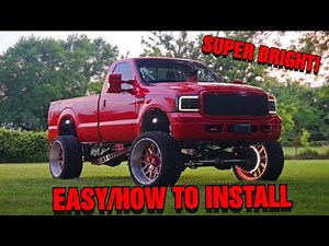 NEW HEADLIGHTS! INSTALLATION/ Alpharex headlights 05-07 F250 NOVA-Series LED Projector Headlights