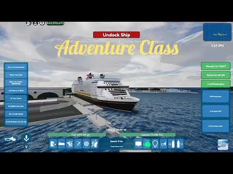 Every Disney ship horns in Cruise Ship Simulator