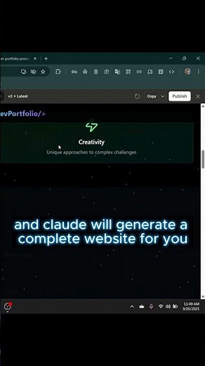 Claude AI Tutorial | Instant Portfolio Website from Resume #coding#shorts #ai