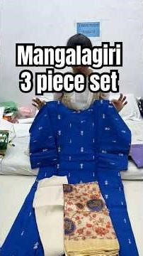 Mangalagiri 3 piece set 999/- Free shipping/Enq 👉8074468128