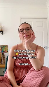 23K views · 942 reactions | To me, it’s not just about being a sign language tutor, but about making a tiny difference to peoples’ lives ☺️#bsl #britishsignlanguage #signlanguage #sse #signsupportedenglish #sign #BSL #tutor #teacher | Adeleonova | Facebook