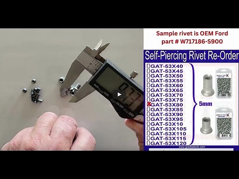 Self Piercing Rivet -(SPR) Cross Reference