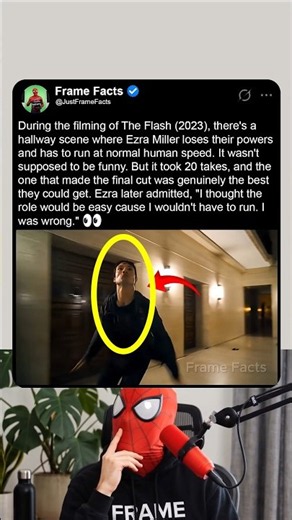 During the Filming of The Flash (2023), Ezra Miller Got It Wrong 👀