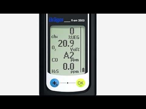 Dräger X-am 2500: Bedienung