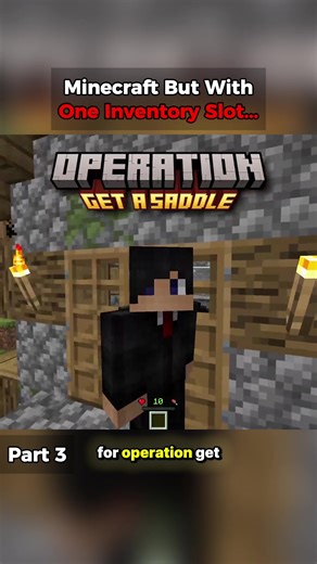 Minecraft Challenge: One Inventory Slot Gameplay - Part 3