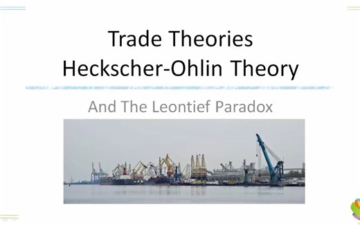 Week4-Activity 2: Trade - Bertil Ohlin, Heckscher-Ohlin trade theory of