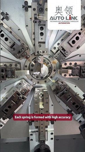 CNC 12 axis camless spring forming machine