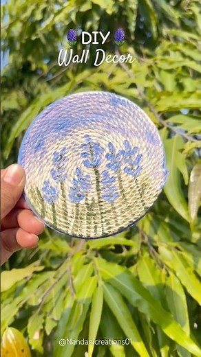 🪻DIY Macramé Wall Hanging | Floral-Inspired Boho Decor 🪻#youtubeshorts #homedecor