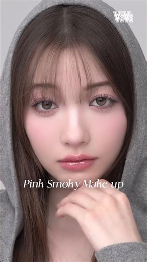 ViVi face makeup tutorial 🩰🩶Sakura tries out a sophisticated pink smoky makeup look 👀 Everyone, p...