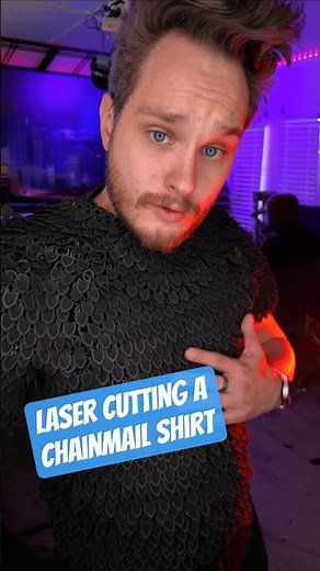 Making a chainmail shirt with the help of my laser cutter.