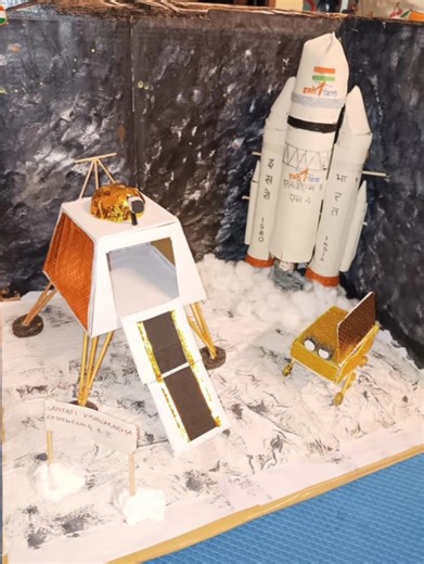 Chandrayaan 3 School Project #chandrayaan3​ #rocket​ #experiment​ #sciencproject