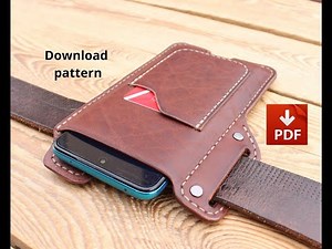 How to make a phone case on a belt. PDF pattern.