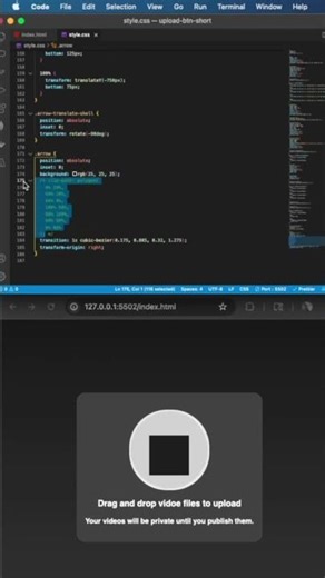 Building a YouTube-Style Upload Animation in Pure CSS & JS #youtube #frontend #javascript