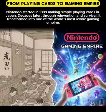 From Playing Cards to Gaming Empire | Nintendo’s Incredible Success Story #shorts