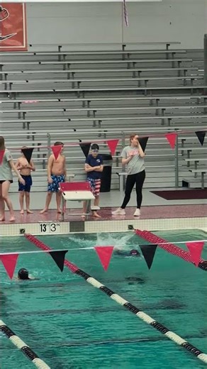 swimming in a 13 feet deep pool 😍